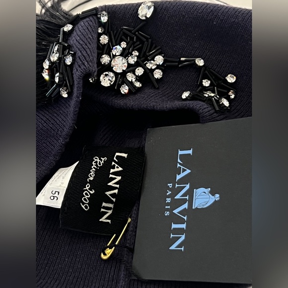 Lanvin purple kint hat - Picture 8 of 10